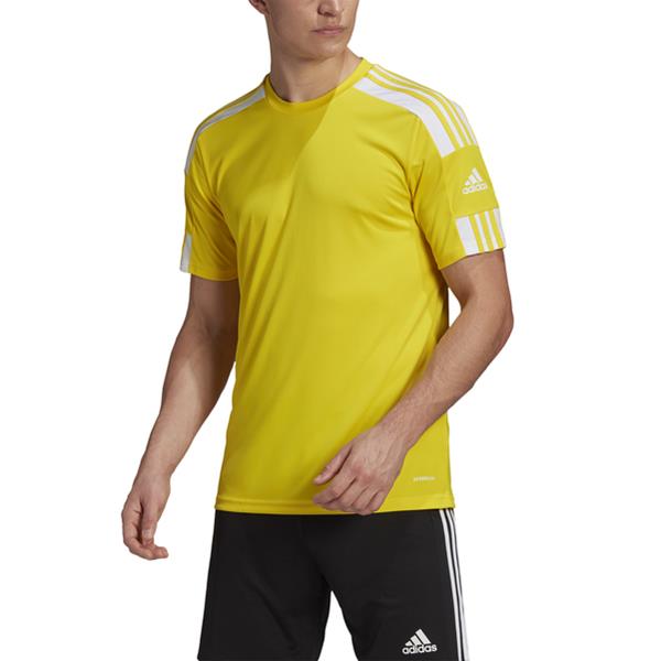 adidas Squadra 21 SS Team Yellow/White Football Shirt